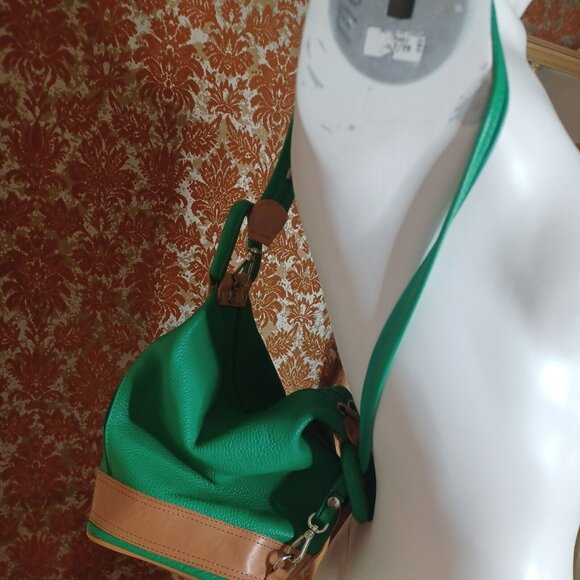 VALENTINA Italian Leather BUCKET BAG HANDBAG/Backpack - Picture 5 of 5